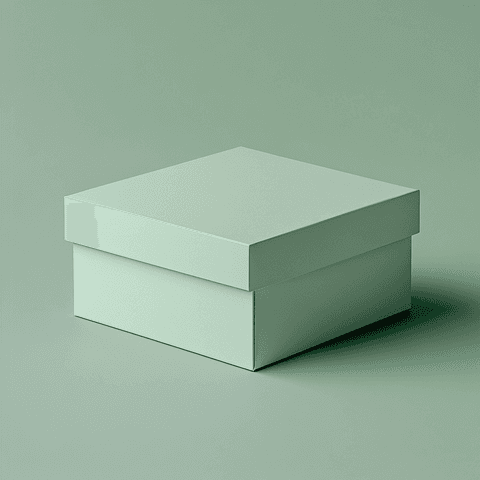 Green Box Mockup: mockup, minimalist — AI-generated Reference image made with Midjourney