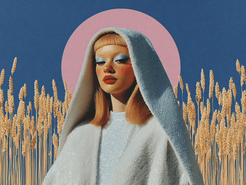 Wheat Halo: portrait, fashion — AI-generated Concept Art image made with Midjourney