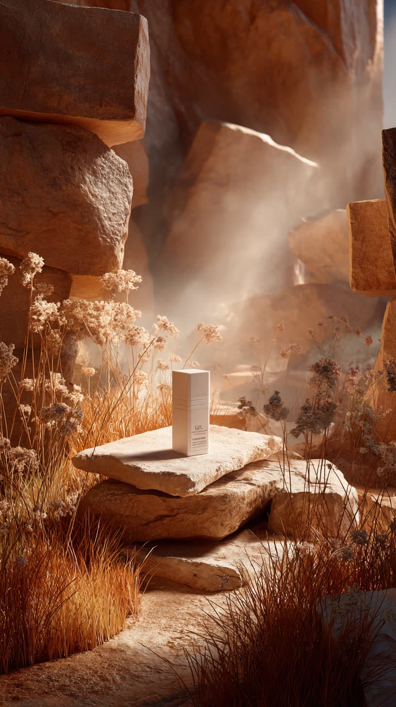 Minimal Rock Product Scene: product, rock — AI-generated Photorealistic image made with Midjourney