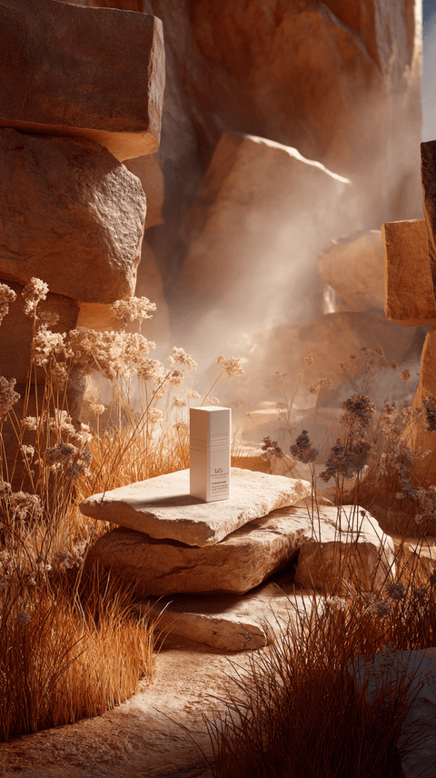 Minimal Rock Product Scene: product, rock — AI-generated Photorealistic image made with Midjourney