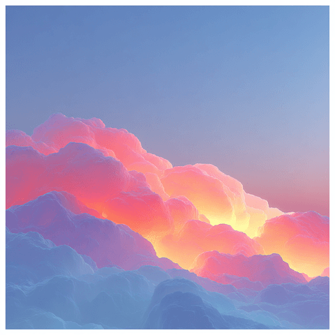 Pastel Cloud Landscape: cloud, pastel — AI-generated Concept Art image made with Midjourney