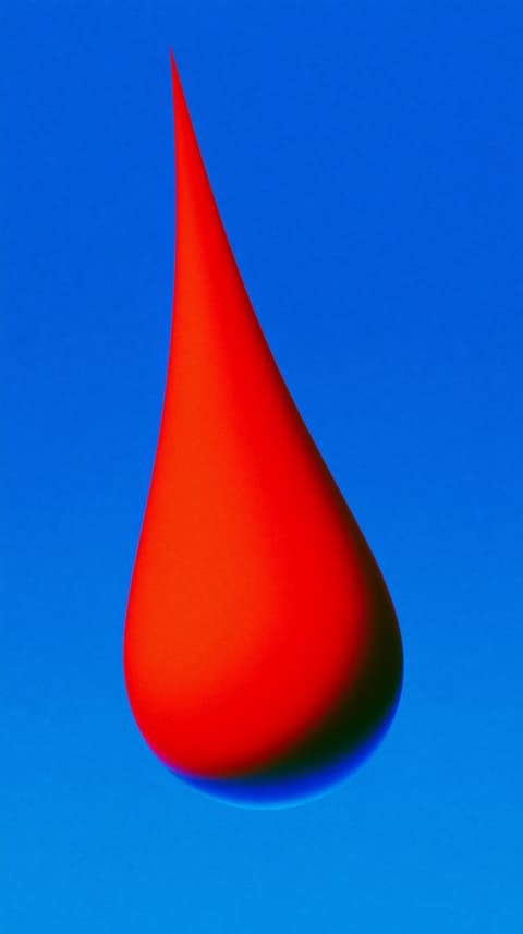 Red Waterdrop: waterdrop, red — AI-generated Photorealistic image made with Midjourney