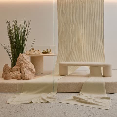 Cream Knit Window: window display, retail — AI-generated Photorealistic image made with Midjourney