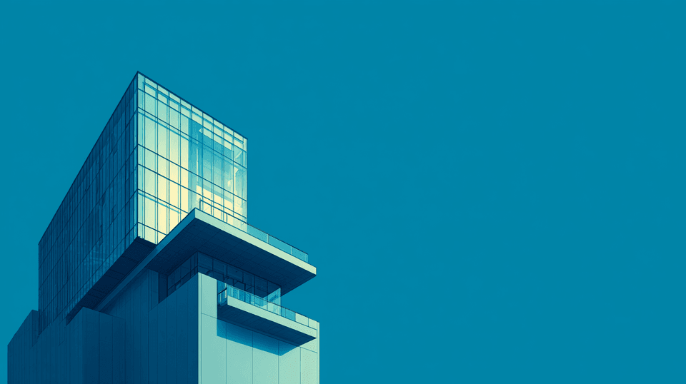 Minimalist Glass Tower: minimalist, architecture — AI-generated Architecture image made with Midjourney