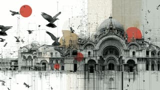 Architectural Concept Building: collage, architecture — AI-generated Architecture image made with Midjourney