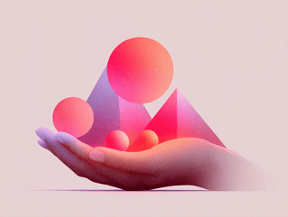 Geometric Hand Sculpture: geometric, hand — AI-generated Concept Art image made with Midjourney
