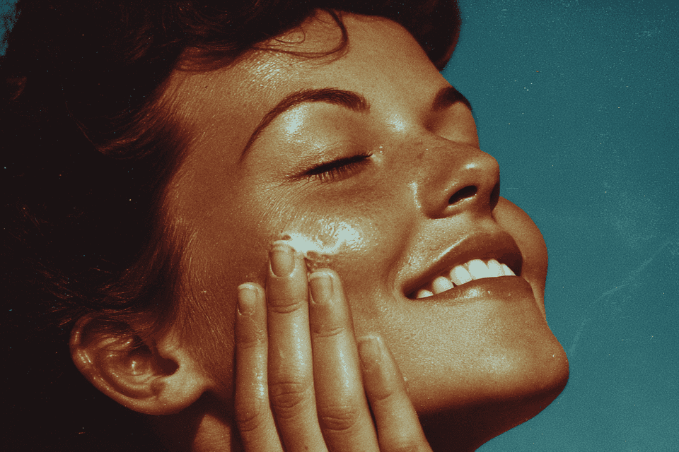 Sun-Kissed Glow: portrait, vintage — AI-generated Photorealistic image made with Midjourney