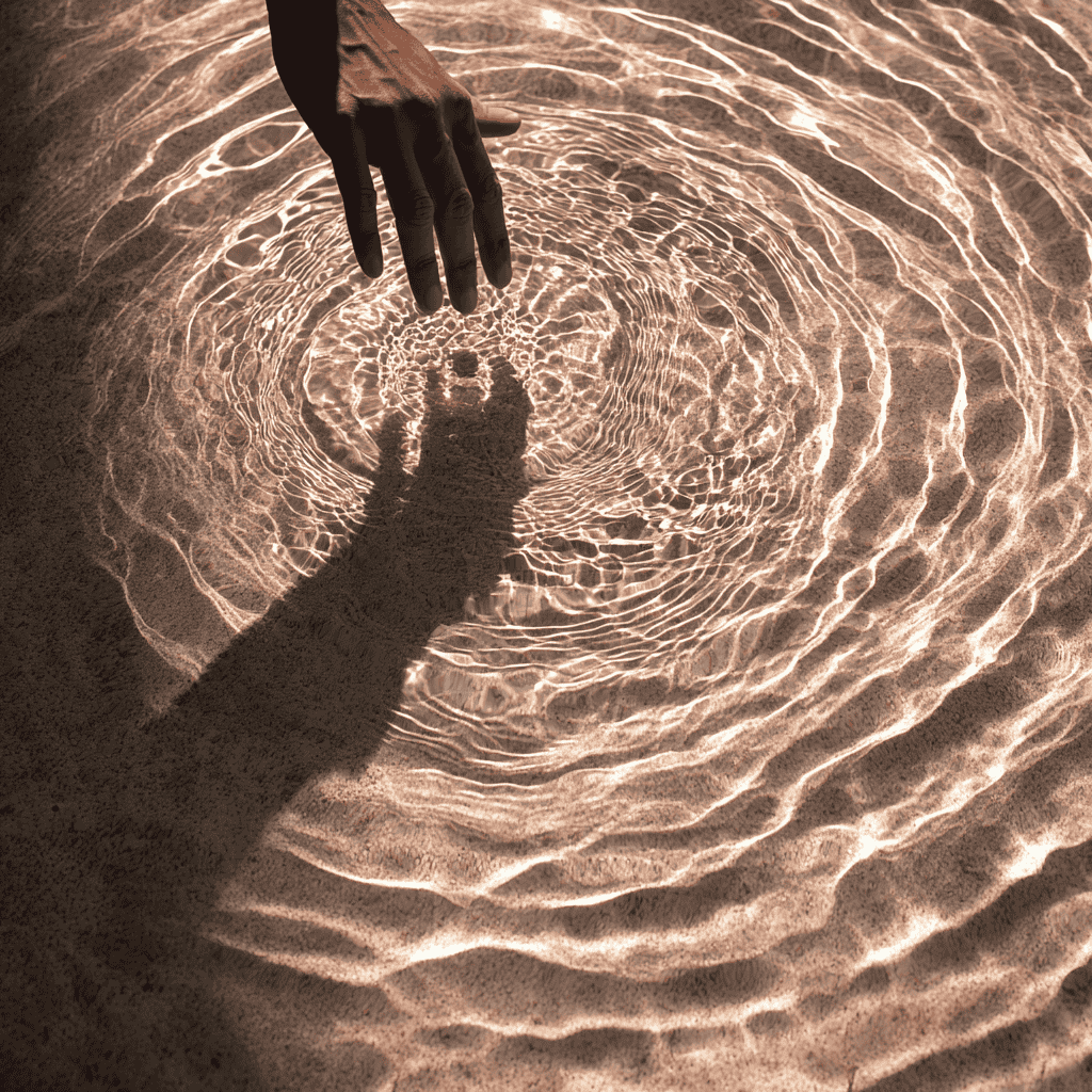 Ripples of Light: water, reflection — AI-generated Photorealistic image made with Midjourney