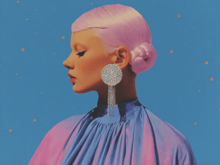 Crystal Muse: fashion, portrait — AI-generated Concept Art image made with Midjourney