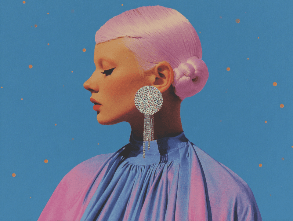 Crystal Muse: fashion, portrait — AI-generated Concept Art image made with Midjourney