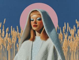 Wheat Halo: portrait, fashion — AI-generated Concept Art image made with Midjourney