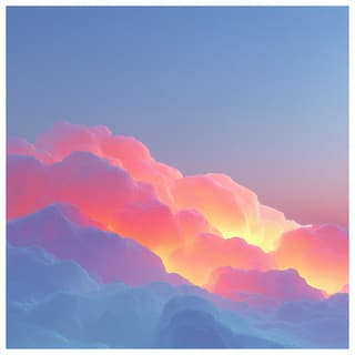 Pastel Cloud Landscape: clouds, pastel — AI-generated Concept Art image made with Midjourney