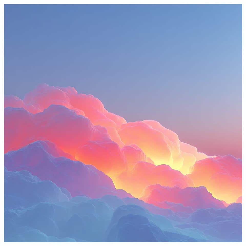 Pastel Cloud Landscape: clouds, pastel — AI-generated Concept Art image made with Midjourney