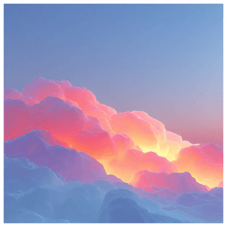 Pastel Cloud Landscape: cloud, pastel — AI-generated Concept Art image made with Midjourney